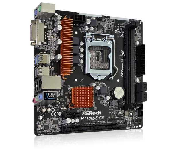 ASRock H110M-DGS R3.0 (PCI-E DDR4) - 403058 - zdjęcie 2